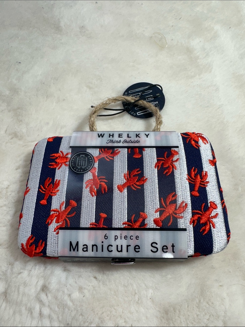 Whelky 6 piece manicure set with lobster 🦞 design
